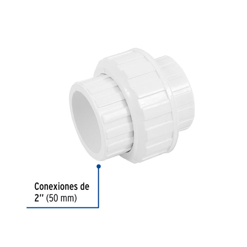 Tuerca unión lisa de PVC 2', FOSET | PVC-976 | 45544