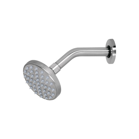 Regadera satín 4' plato redondo, con brazo, FOSET ELEMENT | R-204N | 45575