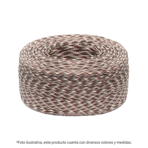Piola de nylon paracord de 4mm, rollo, negro, 1kg, FIERO | 45578 | PIO-41KNN