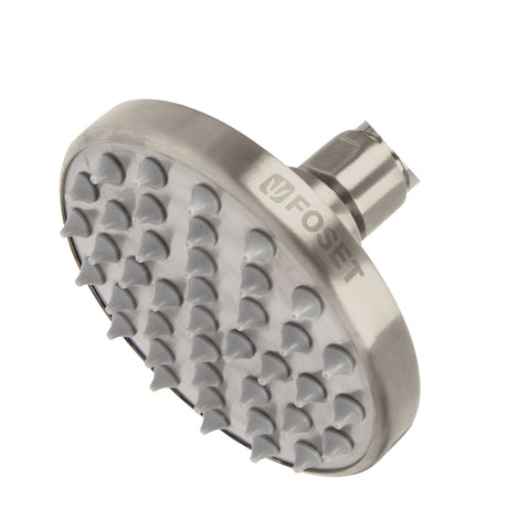 Regadera satín 4' plato redondo, sin brazo, FOSET ELEMENT | R-204SN | 45581