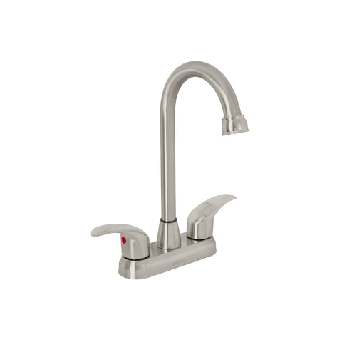 Mezcladora lavabo 4' satín, tipo bar, palanca, AQUA | AQM-62N | 45622