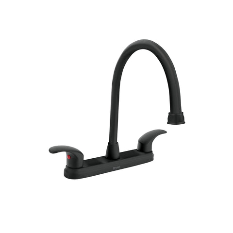 Mezcladora fregadero 8' satín, cuello largo, palanca, AQUA | AQF-82N | 45624