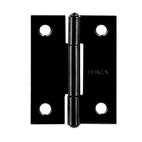 Bisagra rectangular 2' negra, HERMEX | BR-206 | 45634