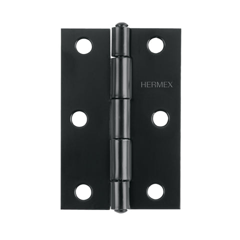 Bisagra rectangular 2-1/2' negra, HERMEX | BR-256 | 45635