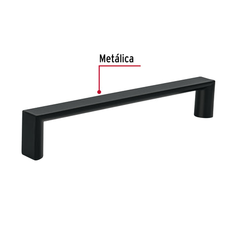 Jaladera de 128mm, línea Andamio, negro, HERMEX | JAL-0962 | 45640