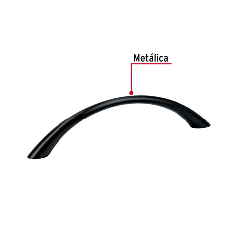 Jaladera de 96mm, línea Arco, negro, HERMEX | JAL-0261 | 45643