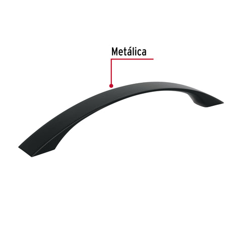 Jaladera de 128mm, línea Moderna, negro, HERMEX | JAL-0761 | 45645