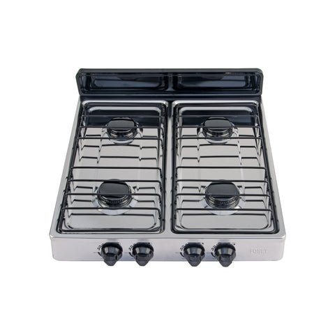 Parrilla de gas de sobreponer,4 quemadores, inox, FOSET AERO | PAGA-4XA | 45667