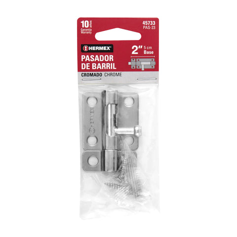 Pasador de barril de acero cromo 2', HERMEX | PAS-23 | 45733