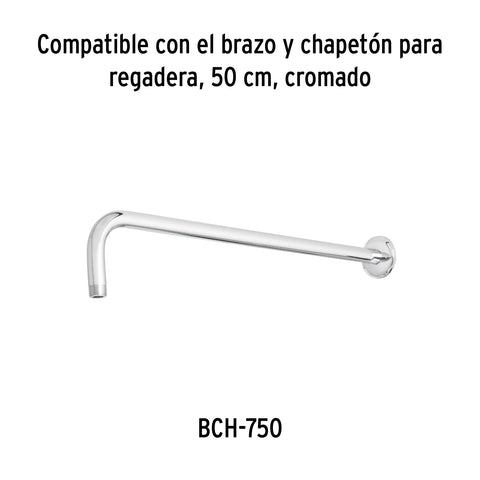 Regadera plato cuadrado 10' sin brazo, cromo, FOSET RIVIERA | R-310S | 45781