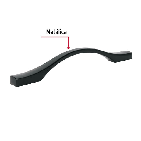 Jaladera de 128mm, línea Segovia, negro, HERMEX | JAL-1562 | 45806