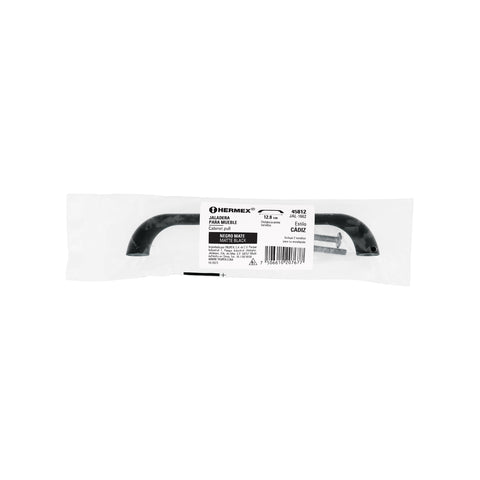 Jaladera de 128mm, línea Cádiz, negro, HERMEX | JAL-1662 | 45812