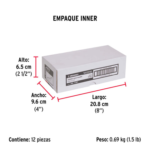 Jaladera de 96mm, línea Burgos, negro, HERMEX | JAL-1761 | 45815