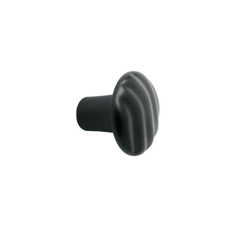 Perilla metálica estilo 'Toledo', acabado negro, HERMEX | PER-146 | 45833