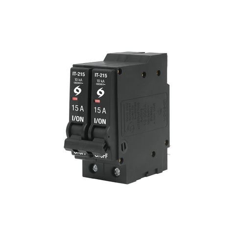 Interruptor de 2 polos 15A, enchufable, a granel, VOLTECK | IT-215G | 45876