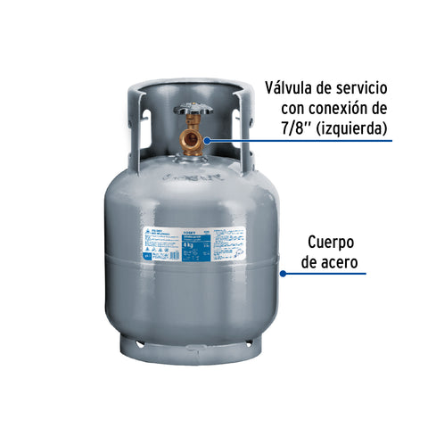 Cilindro portátil para gas LP, 4kg (9lb) FOSET | CILG-4 | 45888