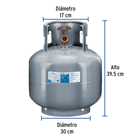 Cilindro portátil para gas LP, 6kg (13lb) FOSET | CILG-6 | 45889