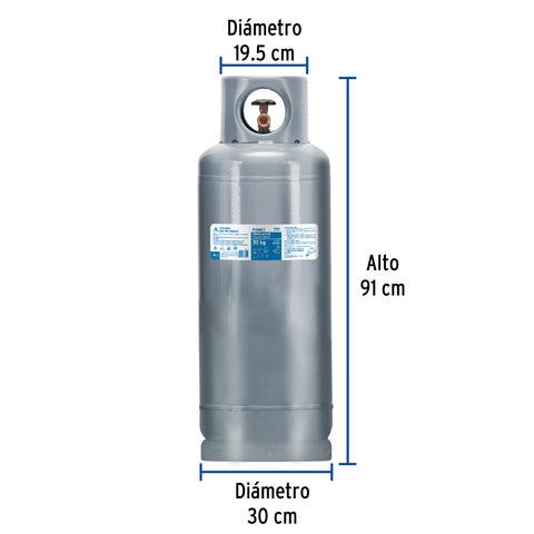 Cilindro portátil para gas LP, 20kg (44lb) FOSET | CILG-20 | 45890