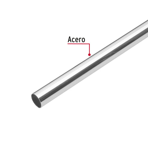 Tubo redondo para clóset,1.5 m, acero cromado, HERMEX | TR-515 | 45894
