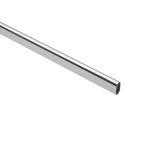 Tubo ovalado para clóset,1.8 m, acero cromado, HERMEX | TO-518 | 45898