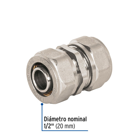 Cople de compresión para PEALPE, 1/2', FOSET | PPG-12CM | 45913