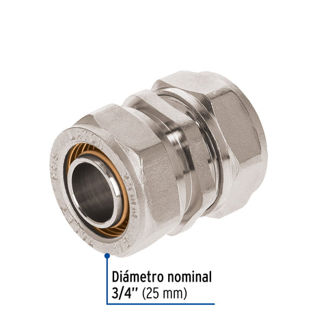 Cople de compresión para PEALPE, 3/4', FOSET | PPG-34CM | 45914
