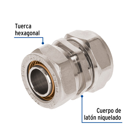 Cople de compresión para PEALPE, 3/4', FOSET | PPG-34CM | 45914
