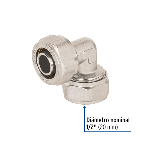 Codo 90° para PEALPE, 1/2', FOSET | PPG-12C | 45919