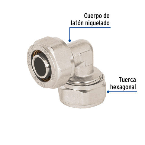Codo 90° para PEALPE, 1/2', FOSET | PPG-12C | 45919