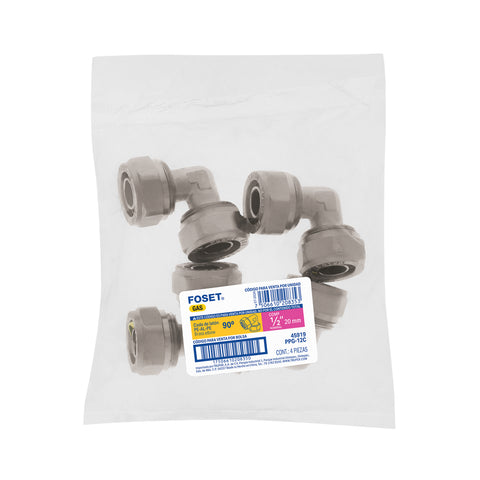 Codo 90° para PEALPE, 1/2', FOSET | PPG-12C | 45919