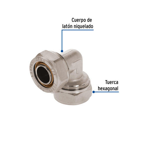 Codo 90° para PEALPE, 3/4', FOSET | PPG-34C | 45920