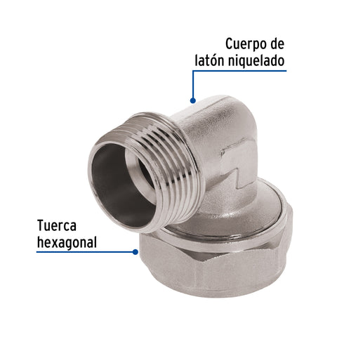Codo 90° para PEALPE, 3/4', con rosca macho, FOSET | PPG-34M | 45926
