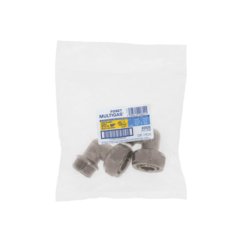 Codo 90° para PEALPE, 3/4', con rosca macho, FOSET | PPG-34M | 45926