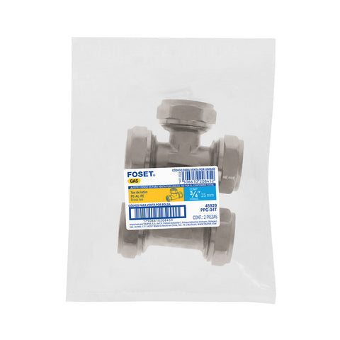 Tee para PEALPE, 3/4', FOSET | PPG-34T | 45929