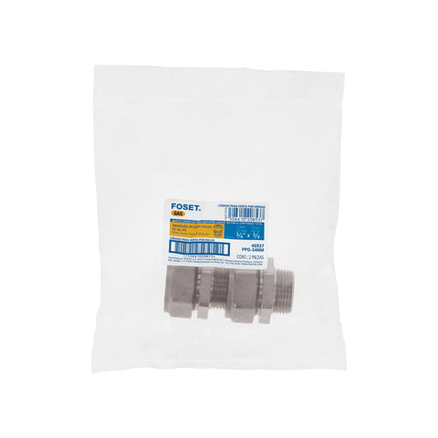 Conector para PEALPE, 3/4', con rosca macho, FOSET | PPG-34NM | 45937