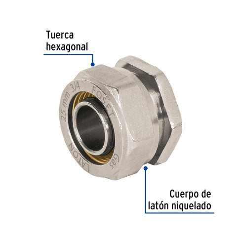 Tapón para PE-AL-PE, 3/4', FOSET | PPG-34TA | 45940