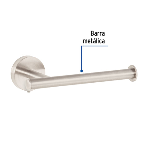 Portarrollo metálico acabado satín, FOSET TÚBIG | TBA-72N | 45959