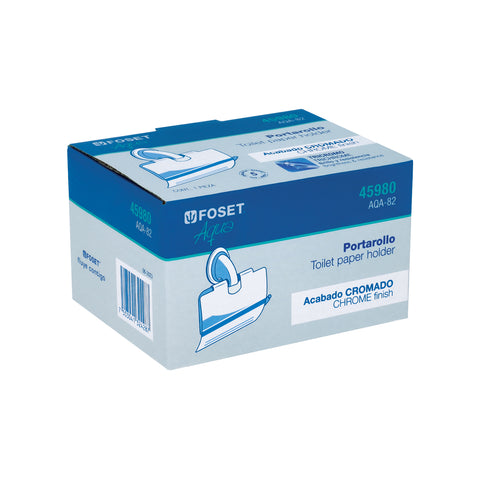 Portarrollo metálico acabado cromo, FOSET AQUA | AQA-82 | 45980