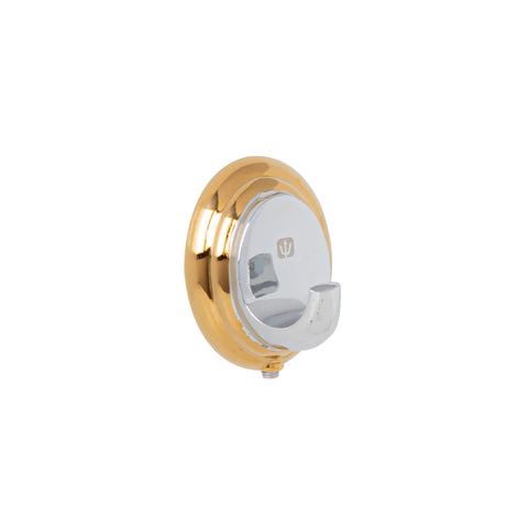 Gancho sencillo metálico acabado cromo-oro, FOSET AQUA | AQA-83G | 45985