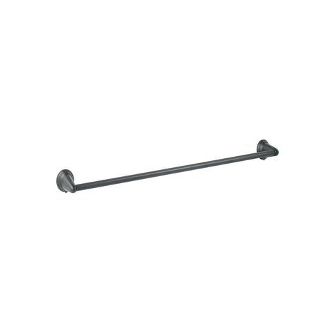 Toallero de barra metálico acabado negro, FOSET AQUA | AQA-86M | 45995