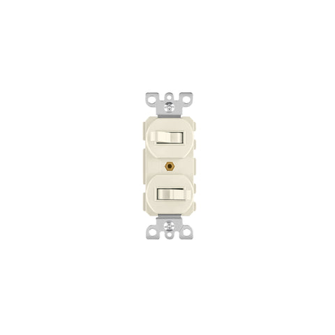 Interruptor dúplex de palanca, Standard, marfil, Volteck | APDO-S | 46002