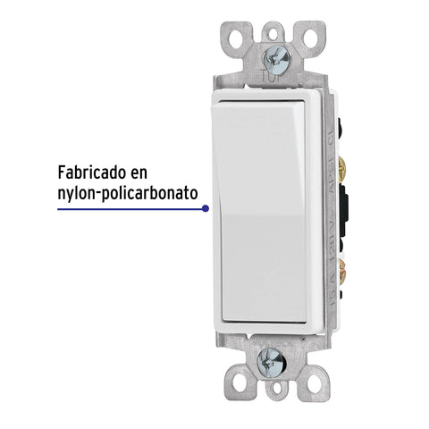 Interruptor de tres vías, línea Classic, Volteck | APSE-ECL | 46009