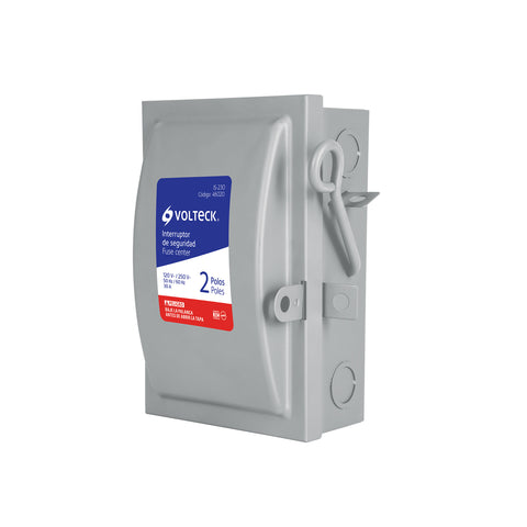 Interruptor de seguridad 2 polos, 30 A, Volteck | IS-230 | 46020