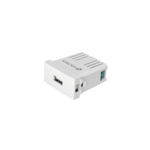 Cargador USB a la pared, 2.1A, línea Oslo, color blanco | CUSB-OB | 46086