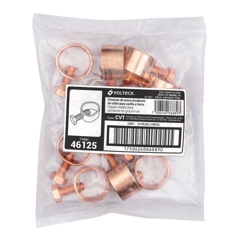 Conector para varilla a tierra, Volteck | CVT | 46125