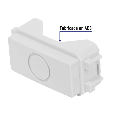 Módulo (tapón) ciego, línea Italiana, color blanco, Volteck | TA-IB | 46140