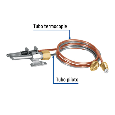 Termopar tipo flauta, 60 cm, FOSET | TEPAR-60F | 46148
