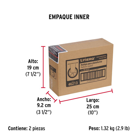 Rodaja de repuesto 5' para DIA-300P, placa fija, FIERO | RO-5PUF | 46213