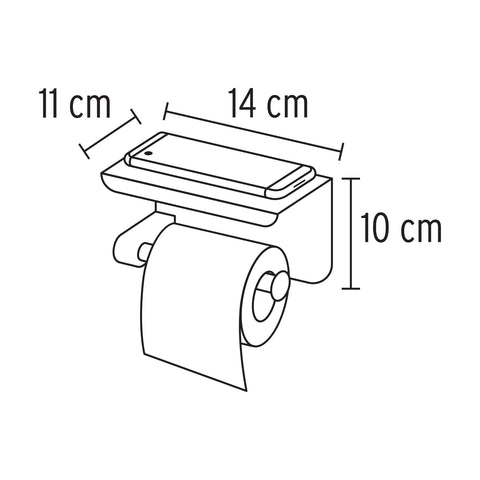 Portarrollo satín con soporte para celular, FOSET RIVIERA | RIA-84N | 46355