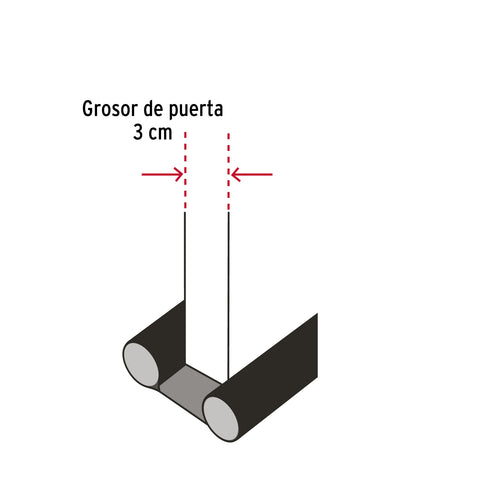 Guardapolvo con funda 95 cm, gris, HERMEX | GUPO-103 | 46365